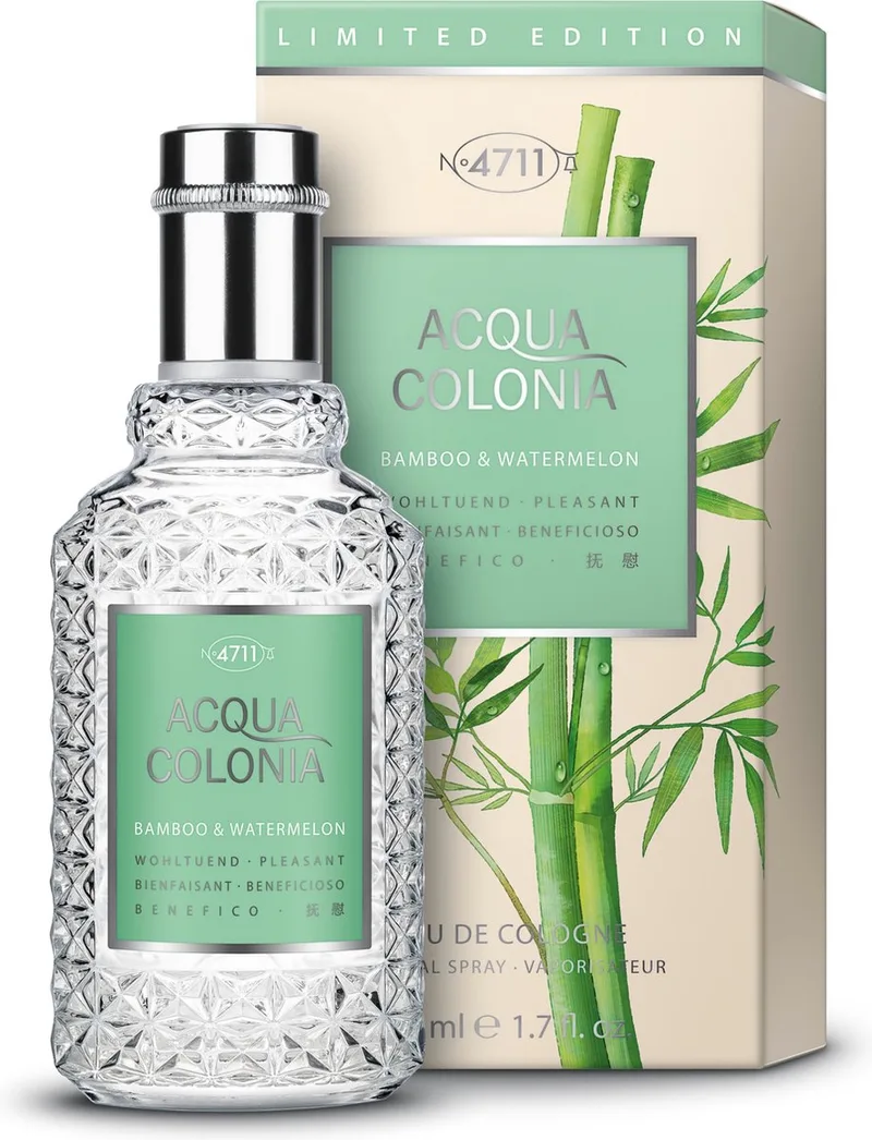 Acqua Colonia Bamboo & Watermelon - eau de cologne spray - unisexparfum van 4711 in 50 ml – productfoto