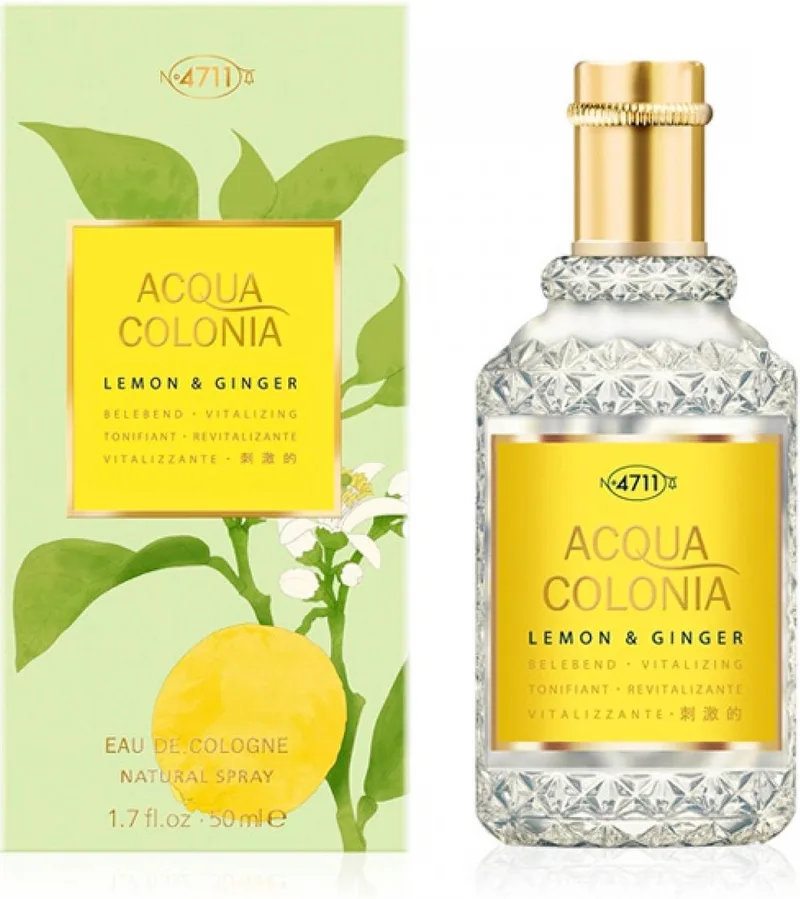 Acqua Colonia Lemon en Ginger - Eau De Cologne van 4711 in 50 ml – productfoto