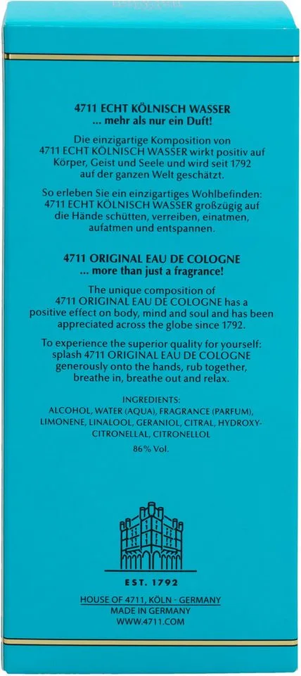 Original - Eau De Cologne by 4711 in 150 ml – product photo 3 of 3