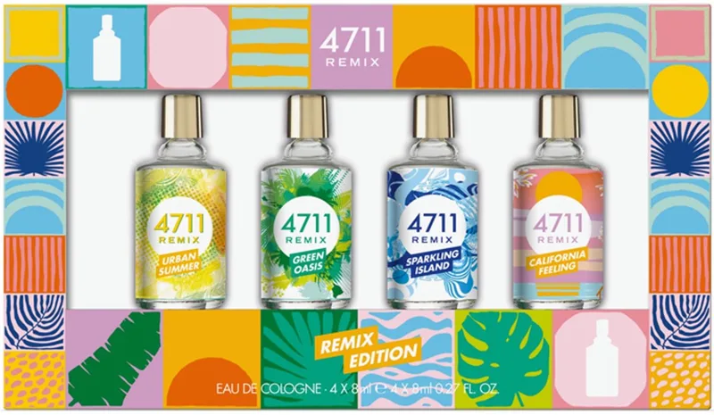 Remix Collection Miniaturenset - 4 x 8 ml eau de cologne by 4711 – product photo