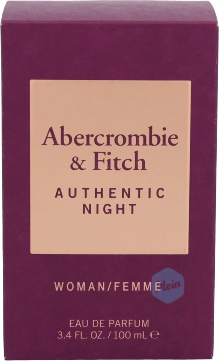 Authentic Women Night Eau de Parfum Spray von Abercrombie & Fitch in 100 ml – Produktfoto