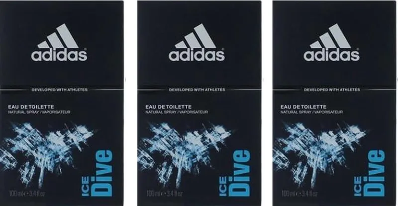 Ice Dive - Eau de toilette - 3 x 100 ml fra Adidas – produktbillede