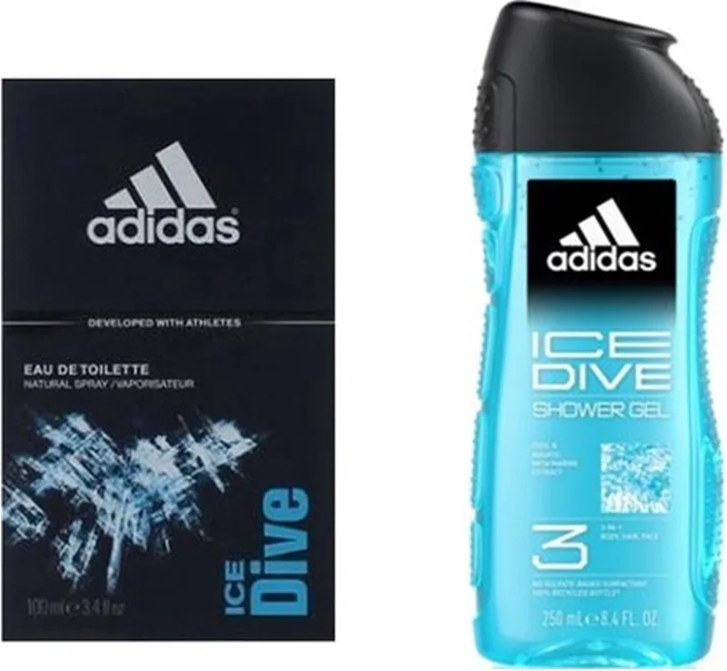 Ice Dive Set Eau de Toilette 100 ml & Showergel 250 ml fra Adidas – produktbillede