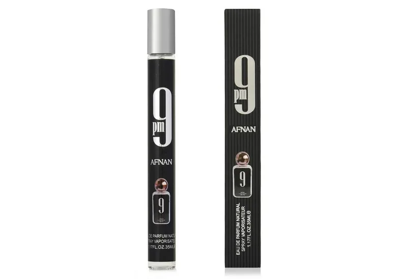 Eau de Parfum 9pm Eau de Parfum (EDP) Herren Spray Reiseparfum Bundle 2x35ml, Süß-würziger Duft mit Apfel, Zimt, Orangenblüte und Vanille fra Afnan – produktbillede 2 af 2