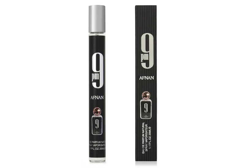 Eau de Parfum 9pm Herren EDP Spray Reiseparfum Süß-würziger Duft mit Apfel, Vanille und Tonkabohne fra Afnan i 35 ml – produktbillede 1 af 2