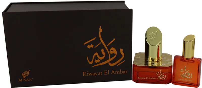 Riwayat El Ambar eau de parfum spray + free 20 ml travel edp spray 50 ml von Afnan – Produktfoto