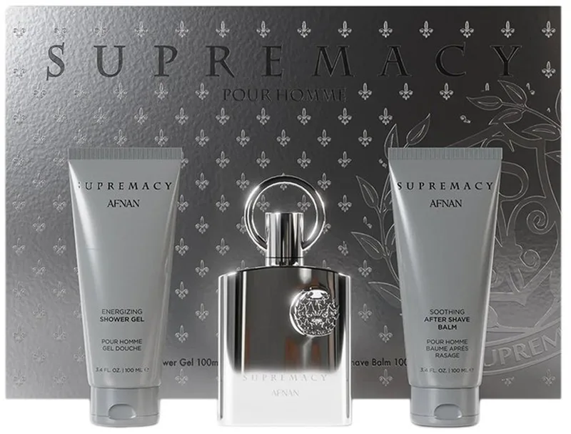 Supremacy Silver Eau De Parfum (edp) 100 Ml + Asb 100 Ml + Sg 100 Ml van Afnan in 100 ml – productfoto
