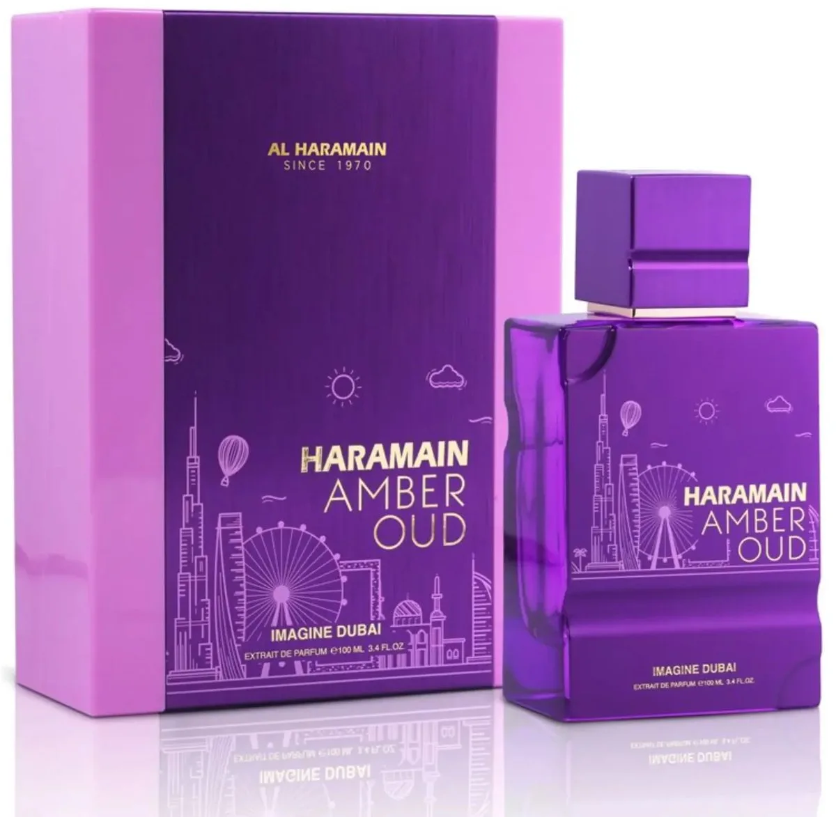 Amber Oud - Imagine Dubai - Extrait de Parfum de Al Haramain en 100 ml – photo du produit
