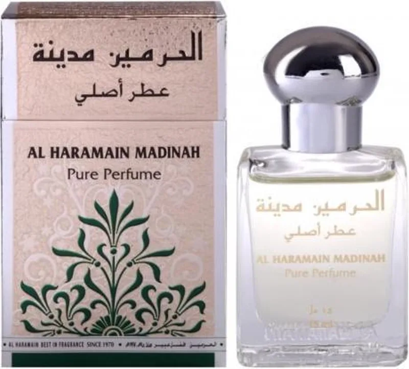 Madinah Pure Perfume van Al Haramain in 15 ml – productfoto