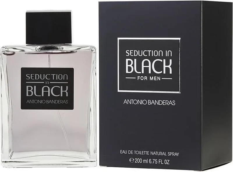 Black Seduction - eau de toilette spray - herenparfum fra Antonio Banderas i 200 ml – produktbillede