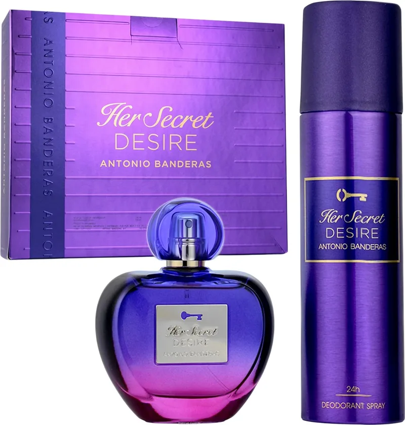 Her Secret Desire Gift Set 80 ml EDT + 150 ml Deodorant Spray fra Antonio Banderas – produktbillede