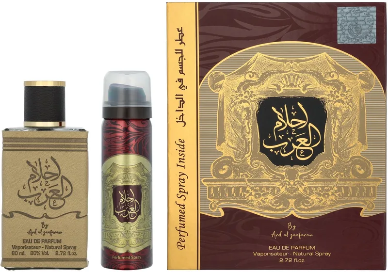 Ahlam Al Arab Giftset 130 ml - Edp Spray 80ml/Deo Spray 50ml von Ard Al Zaafaran – Produktfoto