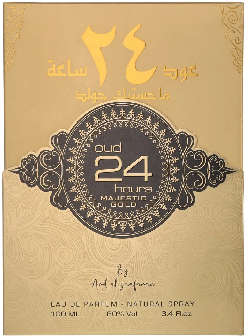Oud 24 Hours Majestic Gold Eau de Parfum by Ard Al Zaafaran in 100 ml – product photo