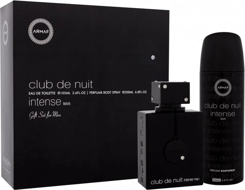 Club de Nuit Intense Man Giftset - 105 ml eau de toilette spray + 200 ml deodorant spray - cadeauset voor heren van Armaf – productfoto