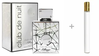 Duft-Set Club de Nuit Sillage Eau de Parfum (EDP) Damen Herren Spray, Frisch-zitrischer Duft mit Bergamotte, Veilchen und Moschus von Armaf – Produktfoto 2 von 2