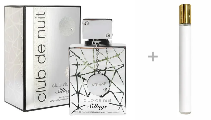 Duft-Set Club de Nuit Sillage Eau de Parfum (EDP) Damen Herren Spray, Frisch-zitrischer Duft mit Bergamotte, Veilchen und Moschus von Armaf – Produktfoto 2 von 2