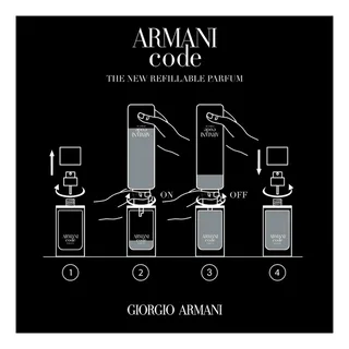 Code Homme Le Parfum navulbaar Eau de Parfum - Herenparfum fra Giorgio Armani i 75 ml – produktbillede 4 af 5