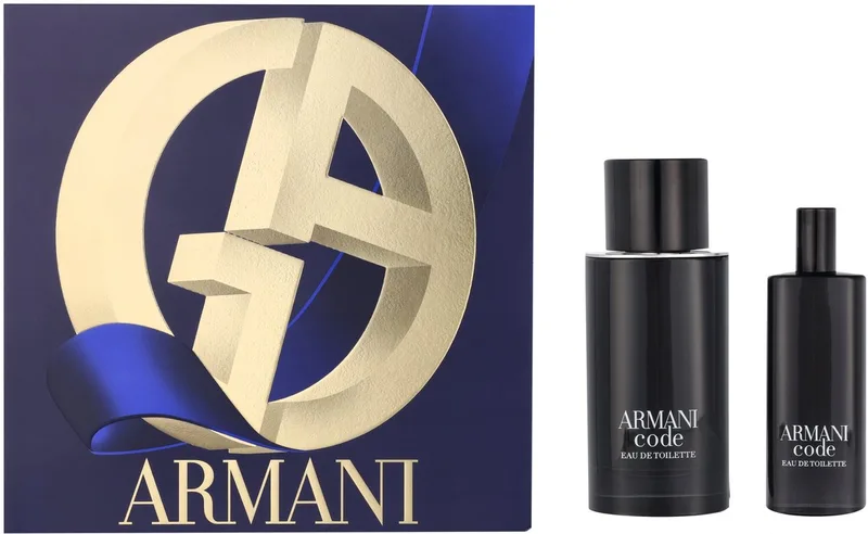 Code Pour Homme - Eau de toilette spray 75ml & eau de toilette Travelspray 15ml - Giftset von Giorgio Armani – Produktfoto