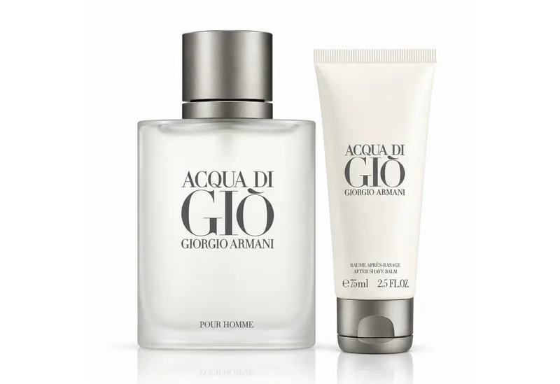 Duft-Set Acqua di Giò EdT 100 ml inkl. After Shave Balm 75 ml, 2-tlg., Duft & After Shave im abgestimmten Pflege-Duo von Giorgio Armani – Produktfoto 1 von 4