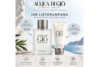 Duft-Set Acqua di Giò EdT 100 ml inkl. After Shave Balm 75 ml, 2-tlg., Duft & After Shave im abgestimmten Pflege-Duo von Giorgio Armani – Produktfoto 2 von 4