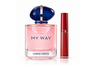 Duft-Set My Way EdP 90 ml inkl. Lip Maestro Gold Mania 405G 6,5 ml, 2-tlg., Exklusives Beauty-Duo aus Duft & luxuriöser Lippenfarbe fra Giorgio Armani – produktbillede 1 af 5