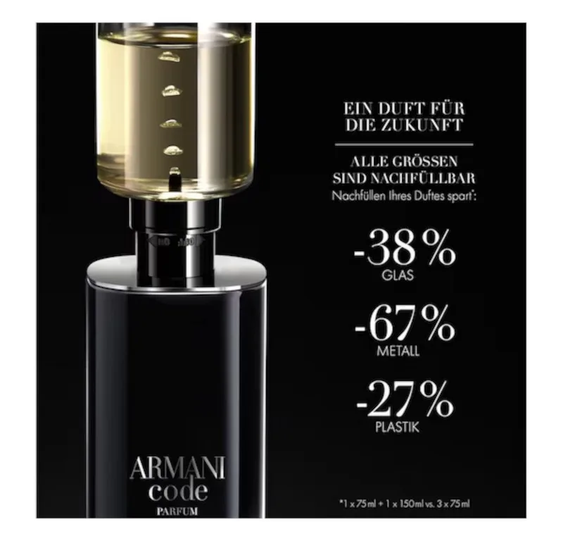 Eau de Parfum Armani Code Homme Parfum: 30 ml, 50 ml, 75 ml, 125 ml, 150 ml von Giorgio Armani – Produktfoto 2 von 2