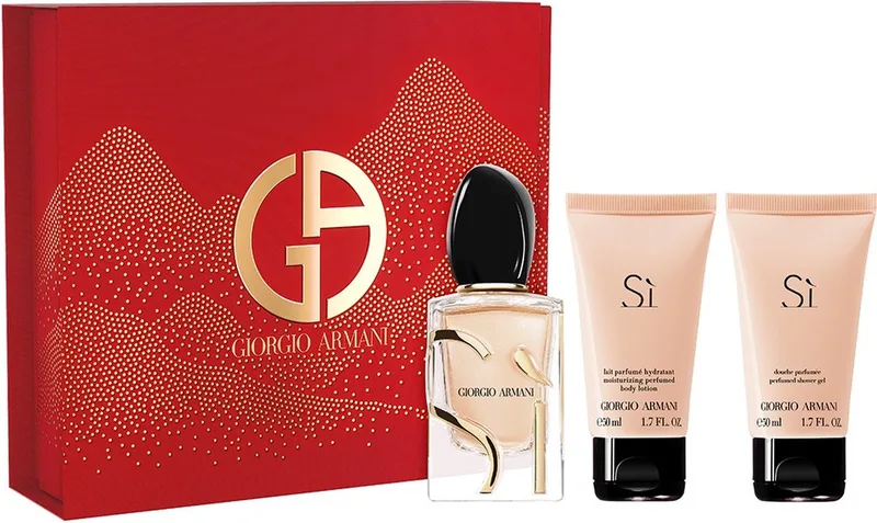 Si Eau de Parfum 50 ml + Shower Gel 50 ml + Body Lotion 50 ml von Giorgio Armani – Produktfoto