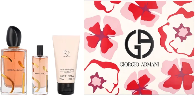 Sì Intense 2023 Eau De Parfum Intense Refillable 100 ml + EDP Intense 15 ml + BL 50 m von Giorgio Armani – Produktfoto