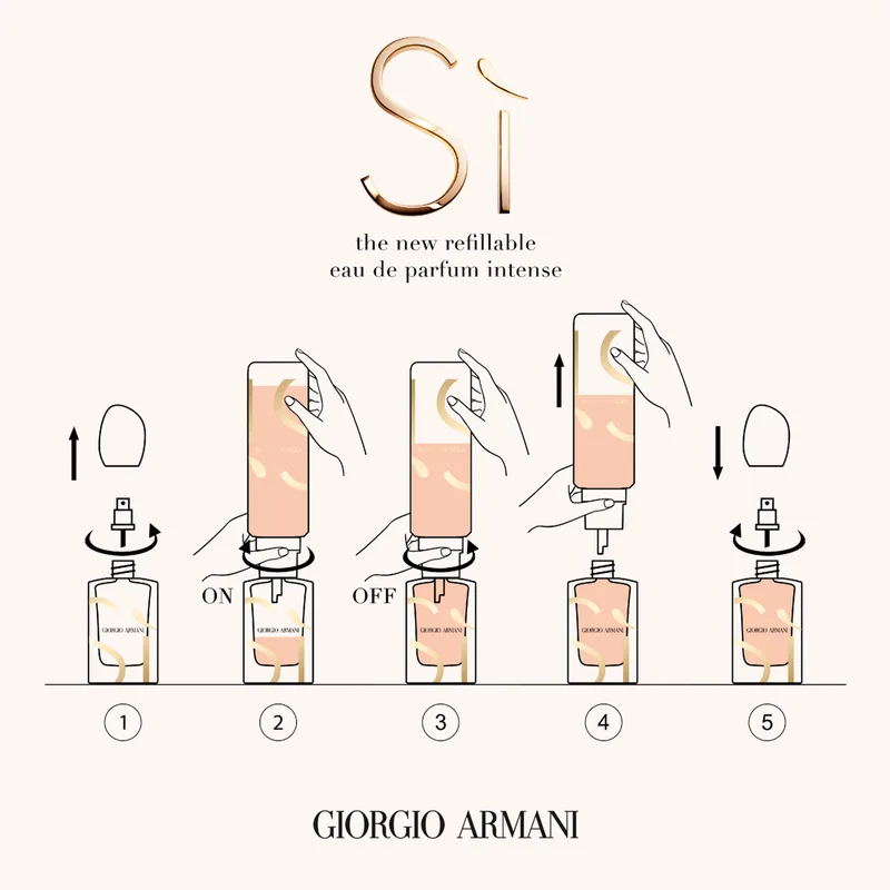 Si Intense Refillable EDP V30ml von Giorgio Armani – Produktfoto 3 von 5