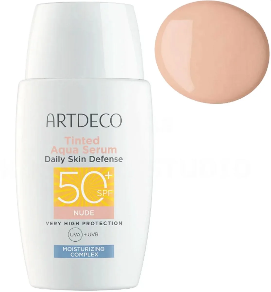 Tinted Aqua Serum - Daily Skin Defense - SPF 50+ UVA & UVB - Nude by ARTDECO in 40 ml – product photo