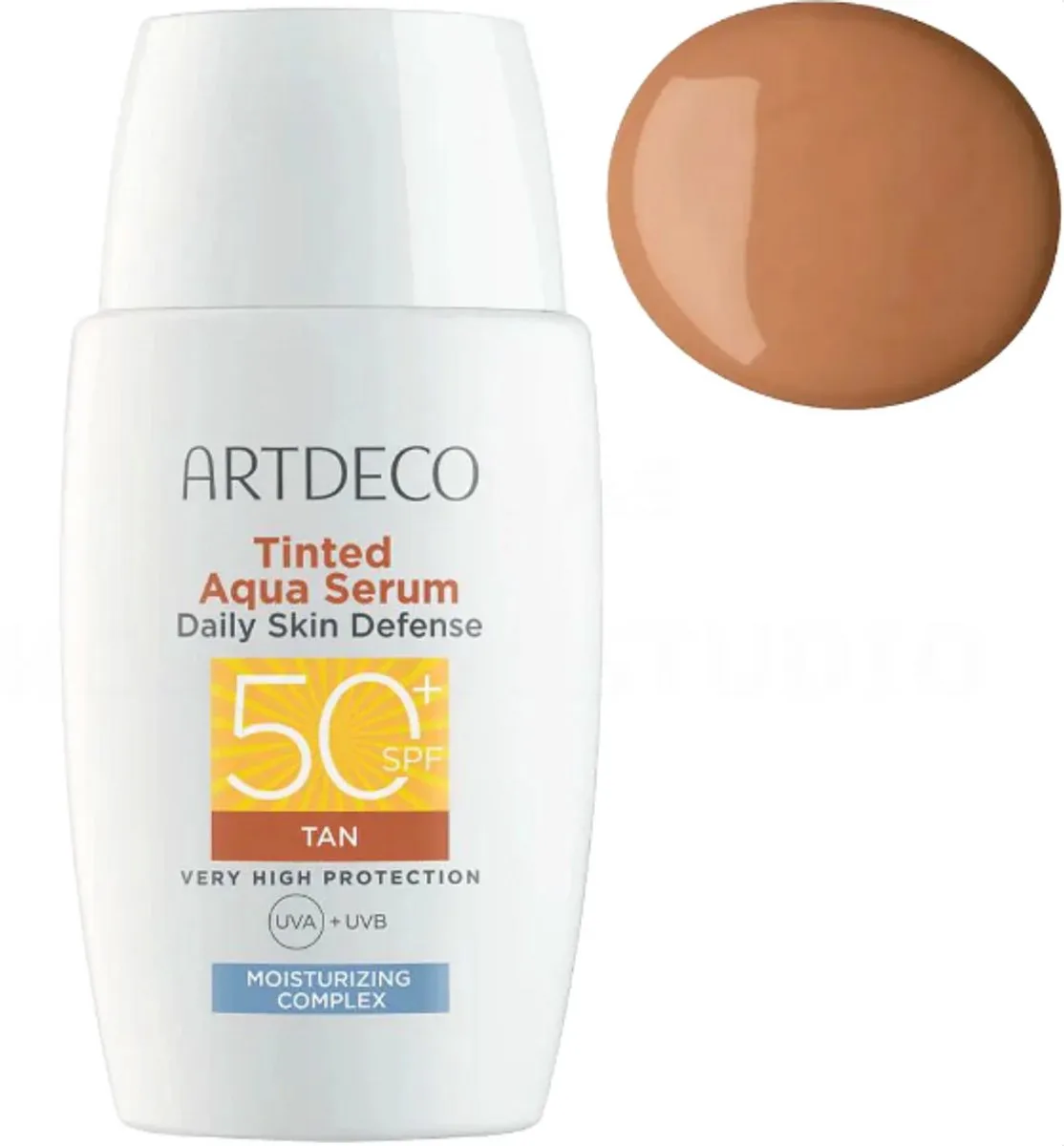 Tinted Aqua Serum - Daily Skin Defense - SPF 50+ UVA & UVB - Tan by ARTDECO in 40 ml – product photo