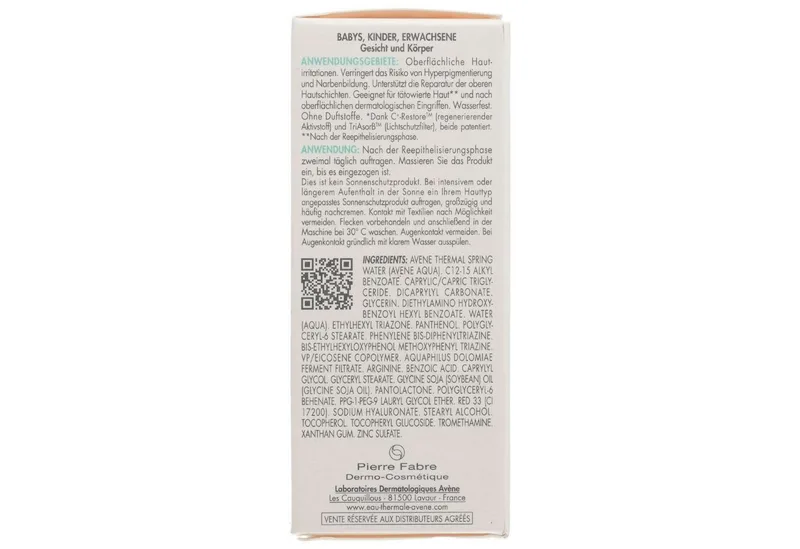 Avene Cicalfate+ Cream SPF50+ de Avène en 30 ml – photo du produit 3 sur 3