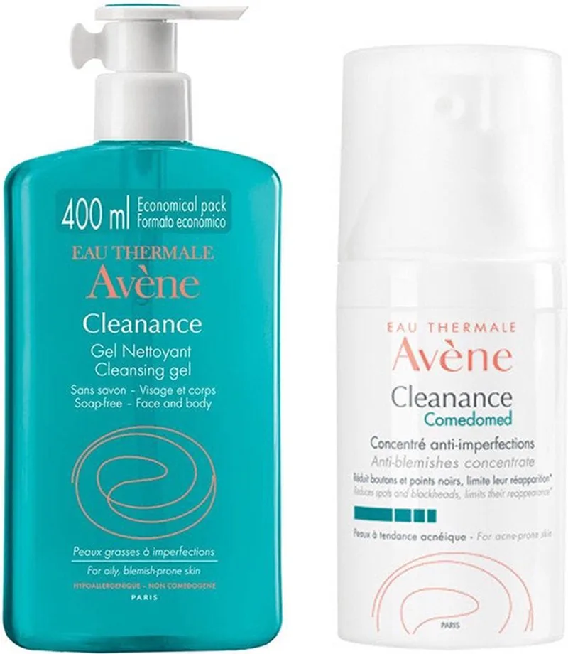Cleanance Reinigingsgel en Comedomed Concentraat Bundel von Avène – Produktfoto