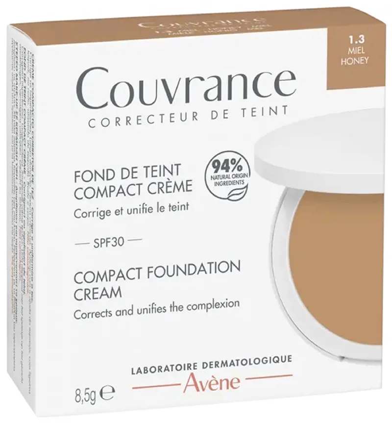 Foundation Couvrance Fond de Teint Compact Crème 1.3 8.5gr von Avène in Miel – Produktfoto