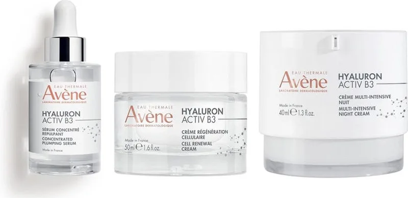 Hyaluron Activ B3 Serum, Dag- en Nachtrème Bundel fra Avène – produktbillede
