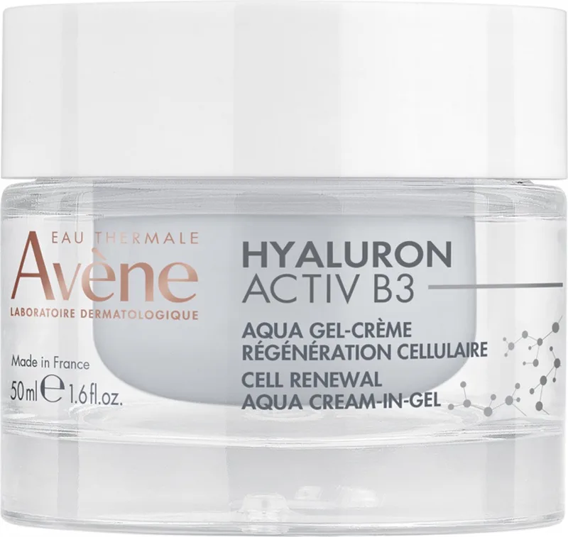 Hyaluron Activ B3 Vochtinbrengende en Celvernieuwende Gel-Crème von Avène in 50 ml – Produktfoto