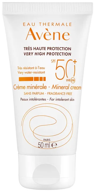 Sun Protection Mineral Cream 50+ - Zonnebrand de Avène en 50 ml – photo du produit 1 sur 3
