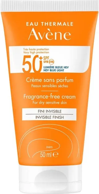 Unscented Cream Spf 50+ - Zonnebrand von Avène in 50 ml – Produktfoto 1 von 3