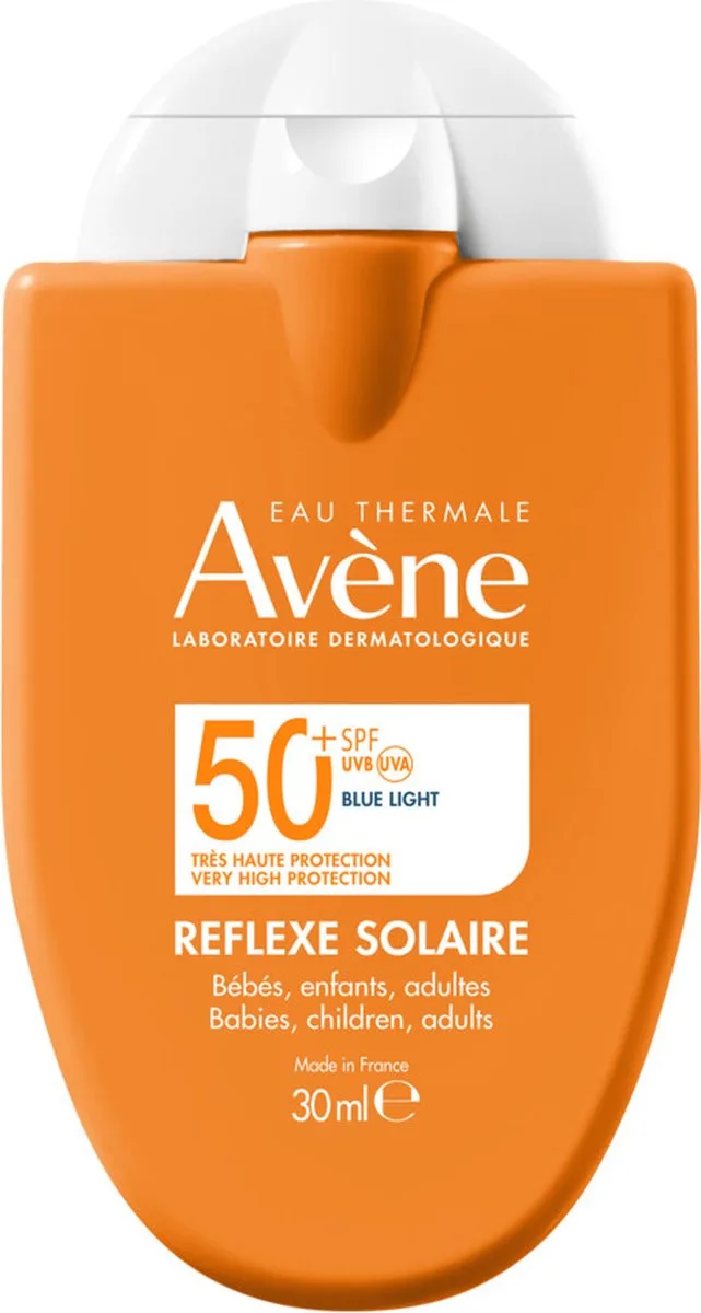 Zonnebrand - Reflex Familie - SPF 50+ - Voor Gezicht en Lichaam - Gevoelige Huid fra Avène – produktbillede