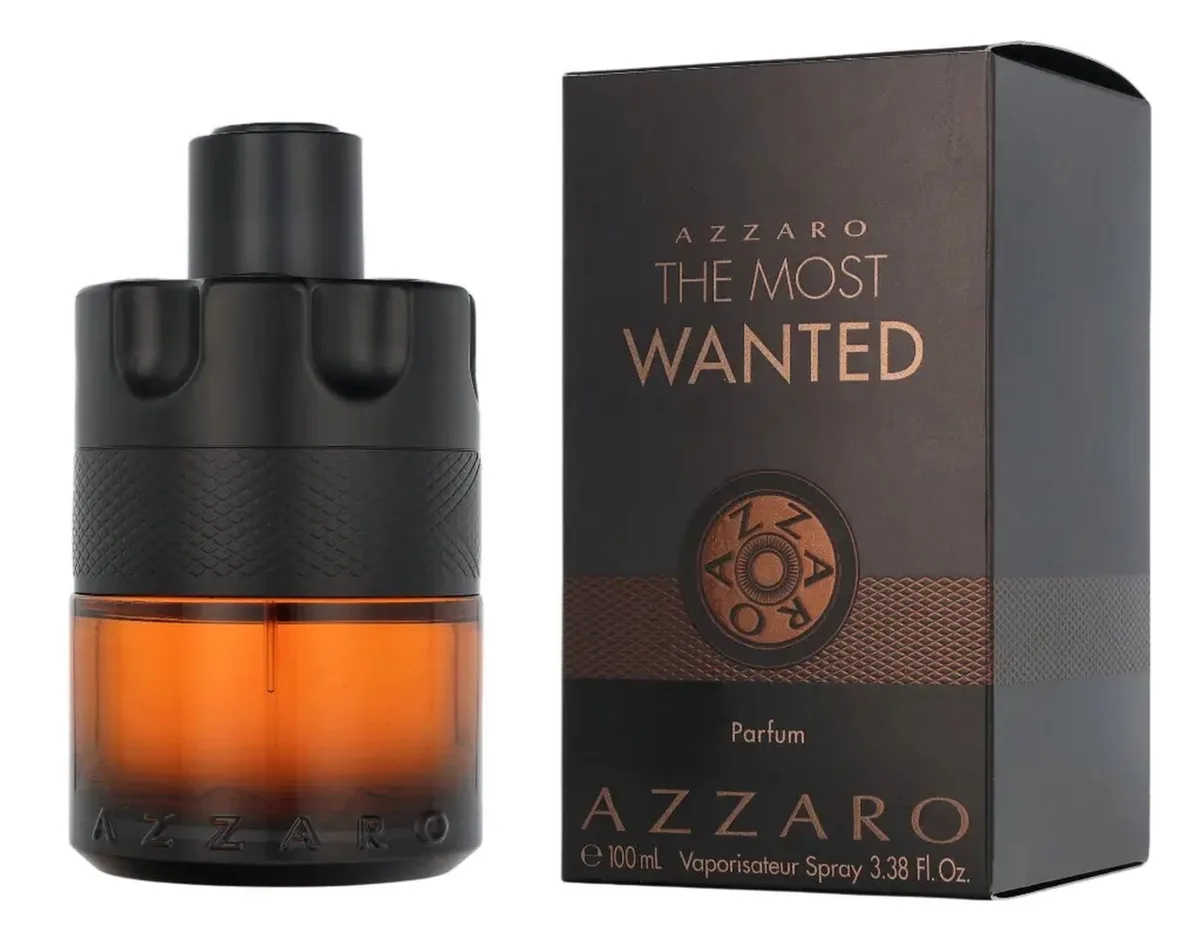 Eau de Parfum The Most Wanted Le Parfum Herrne Spray, Würzig-holziger Duft mit Ingwer, Holzakkord und Vanille von Azzaro – Produktfoto