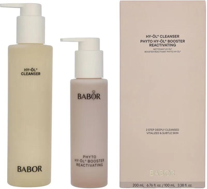 HY-ÖL Cleanser Phyto Hy-Öl Booster Reactivating 300 ml - HY-ÖL Cleanser 200ml/Phyto HY-ÖL Booster 100ml by Babor – product photo