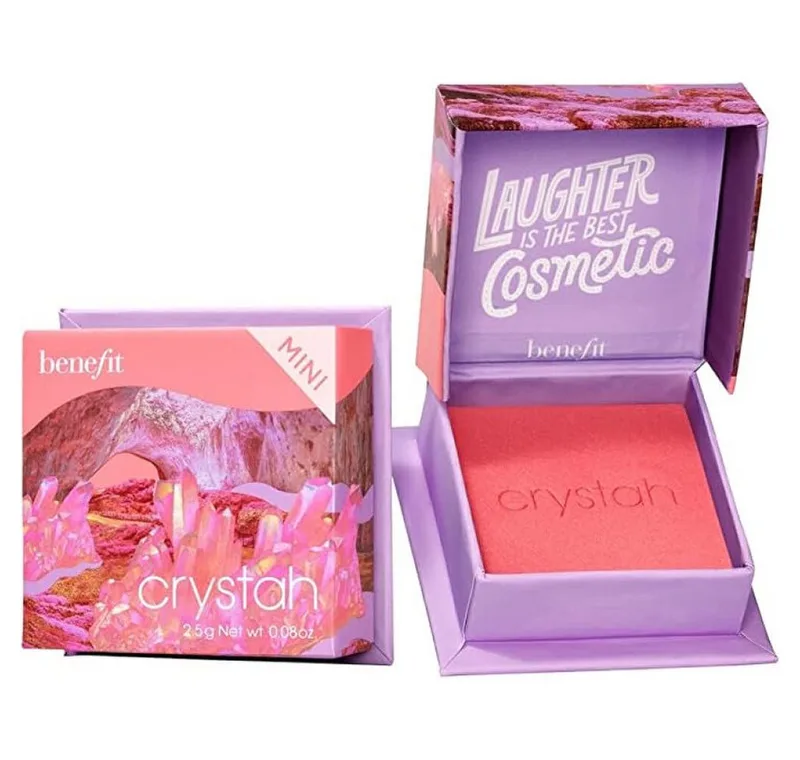 Crystha Mini Powder Blush Strawberry Pink 2,5 gr fra Benefit i Lyserød – produktbillede 2 af 2
