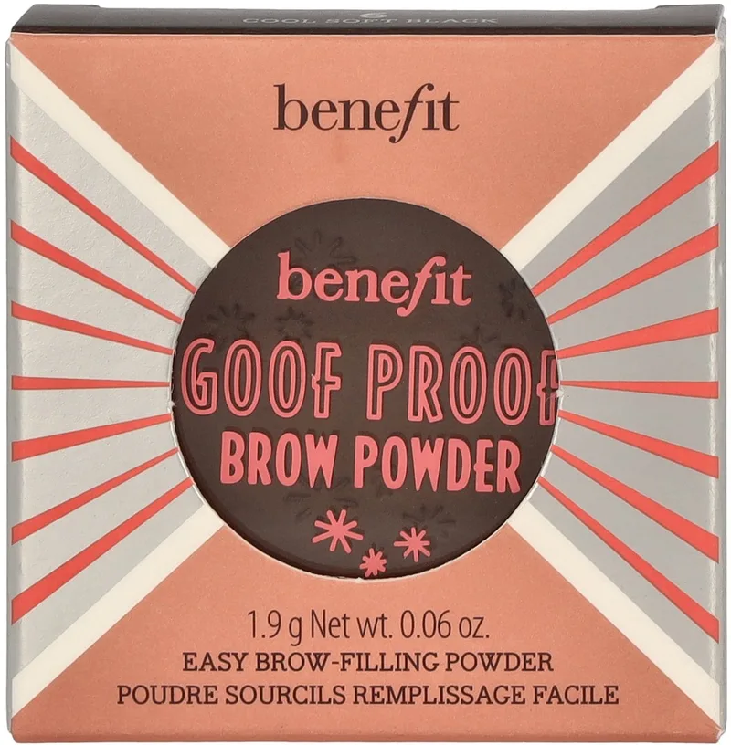 Goof Proof Brow Powder 1,9 G de Benefit en #6 Cool Soft Black – photo du produit