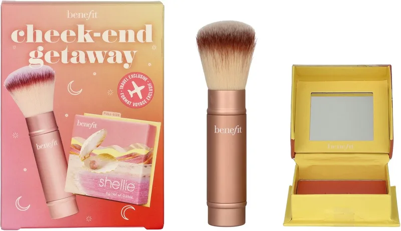 Shellie Blush Cheek-end Getaway Set - Gift Set van Benefit in Roze – productfoto