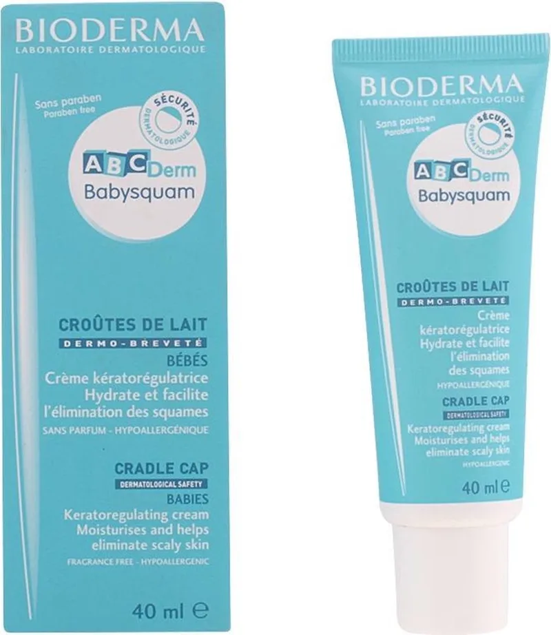 ABCDerm Babysquam Cradle Cap Cream fra Bioderma i 40 ml – produktbillede 1 af 2