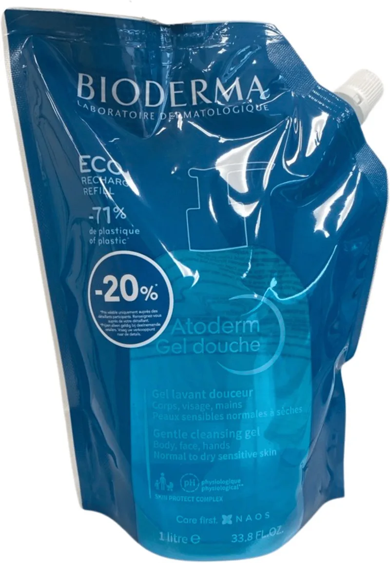 Atoderm Douchegel - 1 l - Navulling von Bioderma – Produktfoto