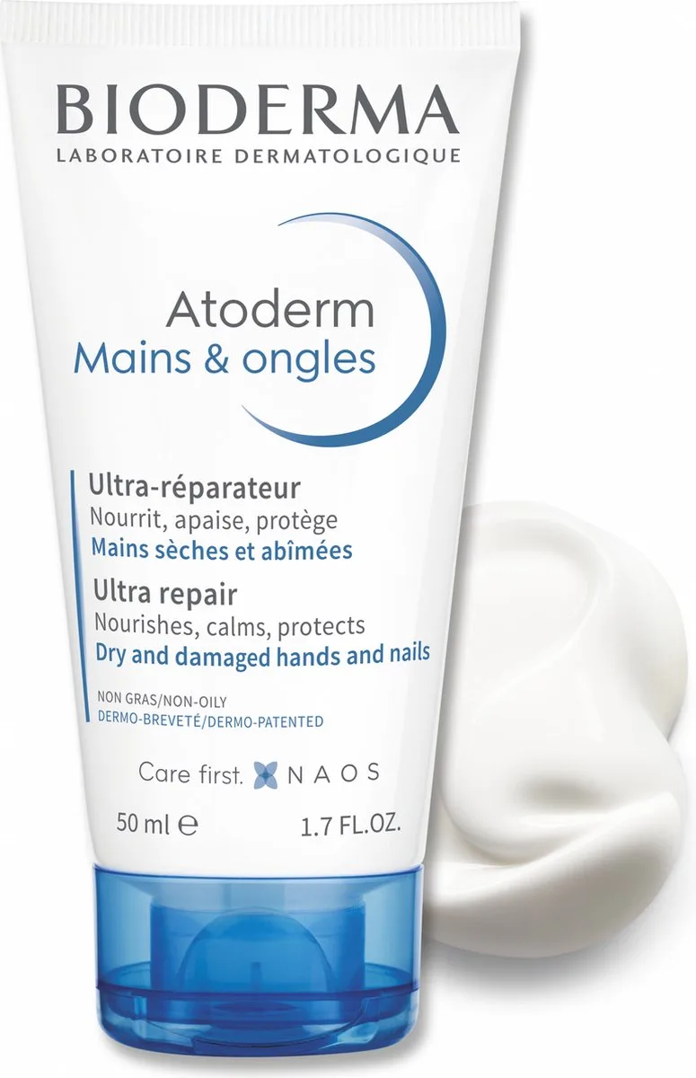 Atoderm handcrème - Voor droge en beschadigde handen fra Bioderma i 50 ml – produktbillede