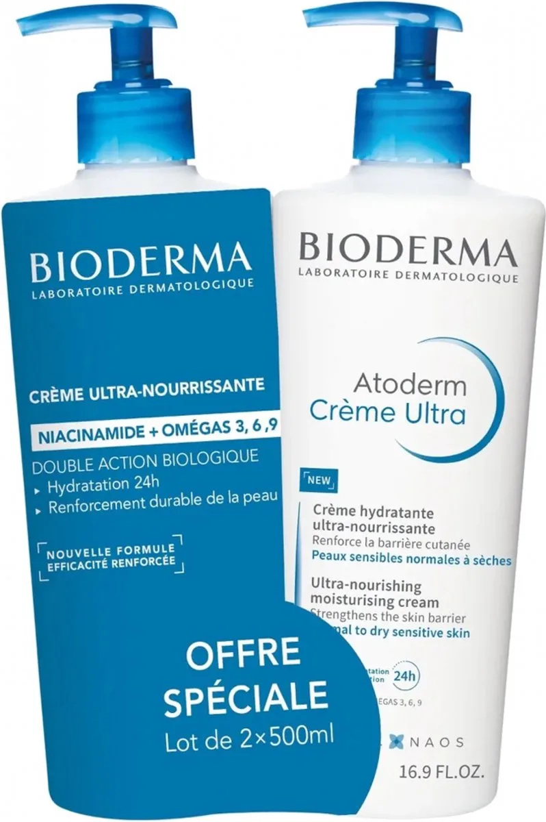 Atoderm Ultra-nourishing Moisturising Cream Duopack von Bioderma – Produktfoto