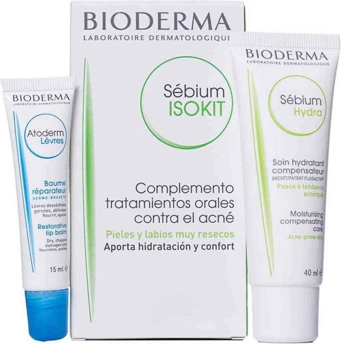 Sebium Isokit Cream 40ml Lip Balm 15ml von Bioderma – Produktfoto
