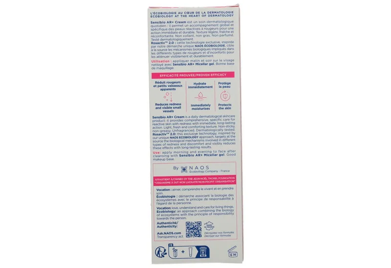 Sensibio AR+ Crème - Kalmerende crème tegen roodheid Dagcrème de Bioderma en 40 ml – photo du produit 5 sur 5